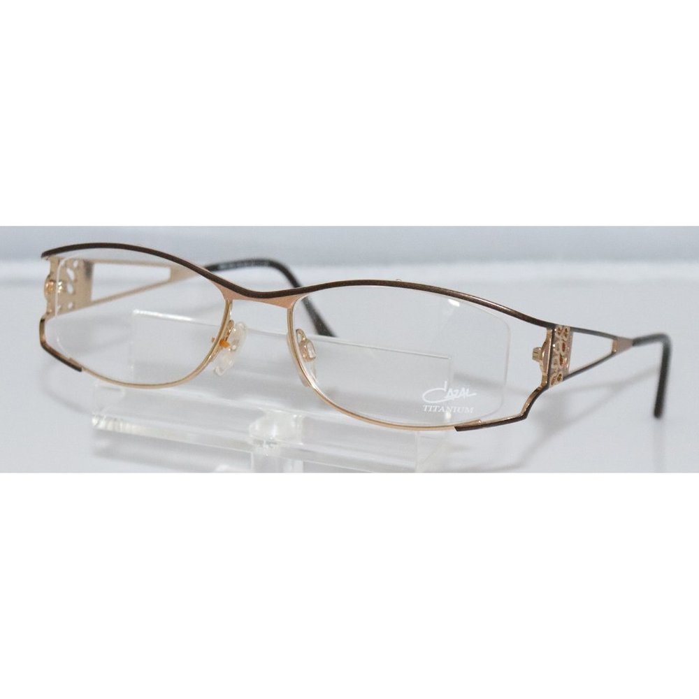 New Women's Cazal Brown & Gold Eyeglasses